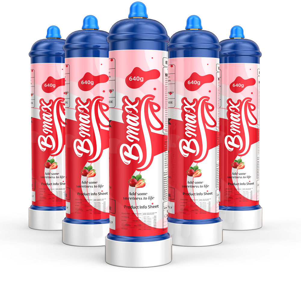 Bmax 640g Strawberry Nitrous Oxide Cream Chargers Cylinder Bmax