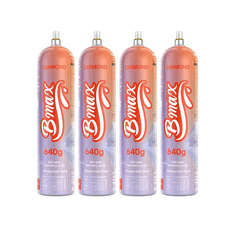 Bmax Aluminium Nitrous Oxide Gas Cylinder 640g Cream Chargers Bmax