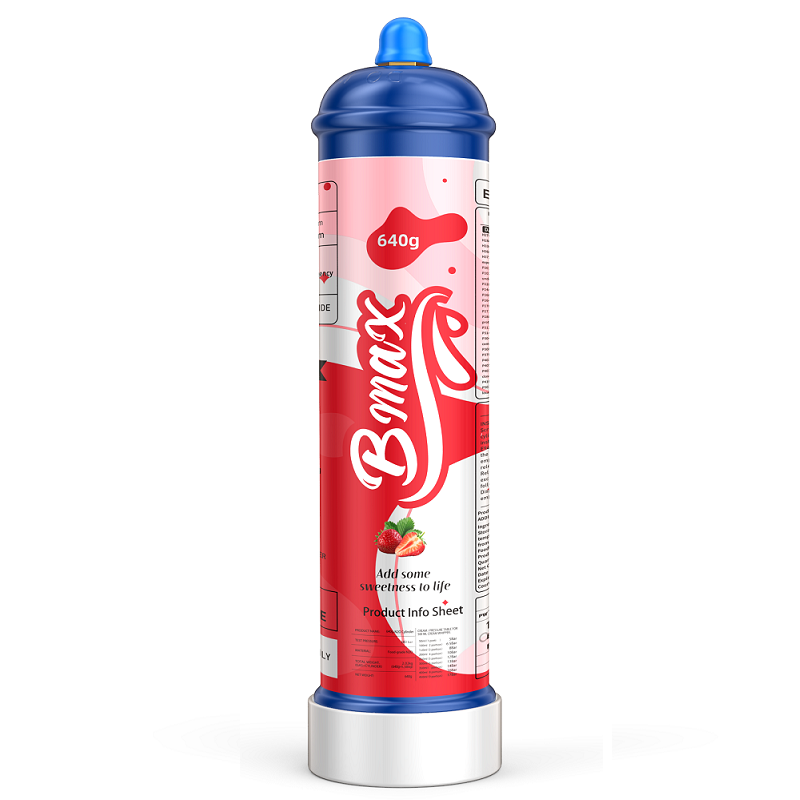 Bmax 640g Strawberry Nitrous Oxide Cream Chargers Cylinder Bmax