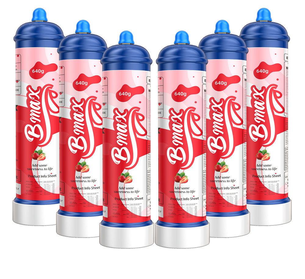 Bmax 640g Strawberry Nitrous Oxide Cream Chargers Cylinder Bmax